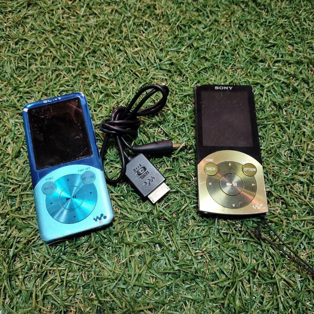 Sony ウォークマン 青 USBケーブル付き - メルカリ