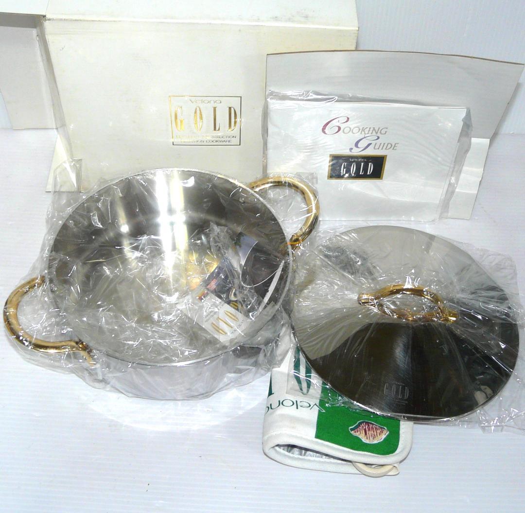 新品 美品 Velona GOLD 卓上鍋 直径約22cm ベローナ ゴールド - メルカリ