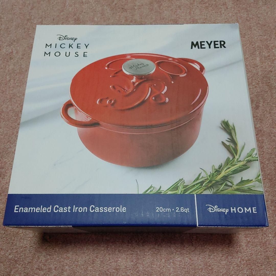値下げ。Disney Mickey Mouse キャストアイアン両手鍋 20cm - メルカリ