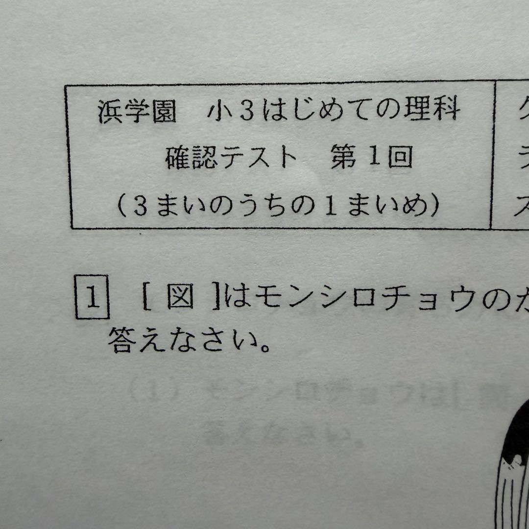 浜学園 公開学力テスト 小3 国語 算数 理科 社会 2025年 最新 即発送