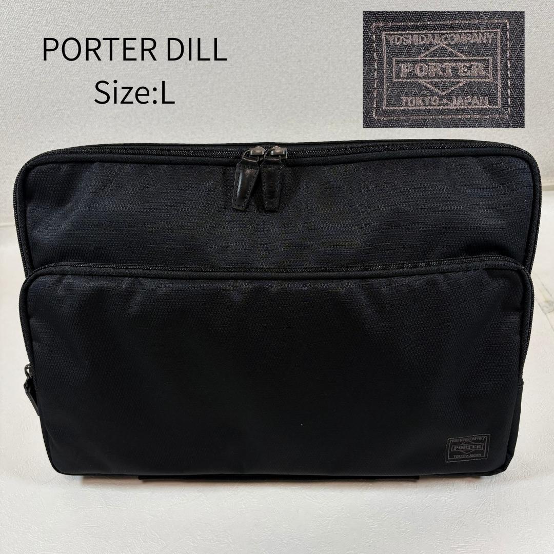 美品 ポーター ディル PCケース L 15インチ対応 多機能ポケット 黒 楽天市場】ポーター ディル PCケース(M) 653-08879 10 ブラック PORTER