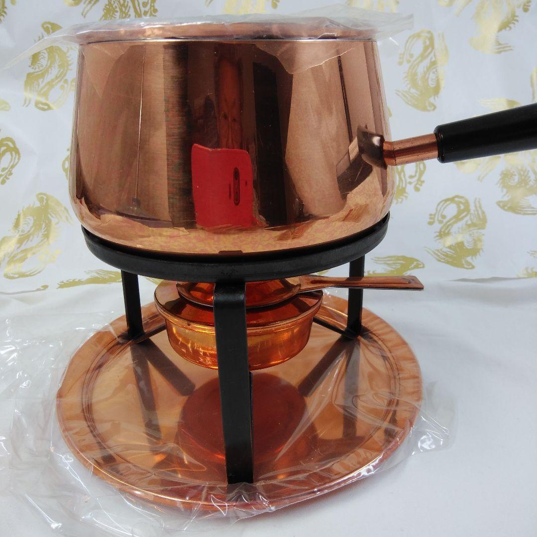 チーズフォンデュ・セット コンロセット スイス製 銅製品 - メルカリ