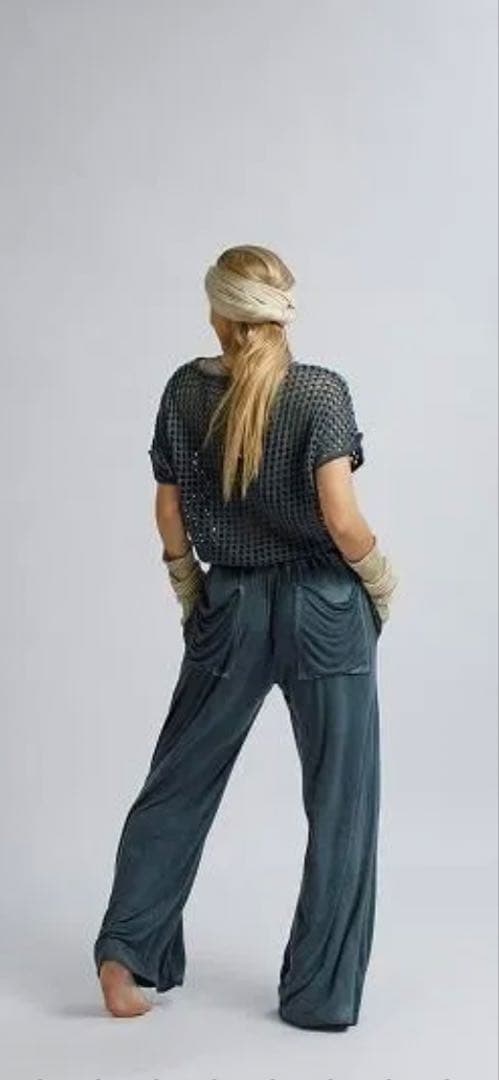 salsation新作Blue Denim☆ワイドパンツ Lサイズ - メルカリ