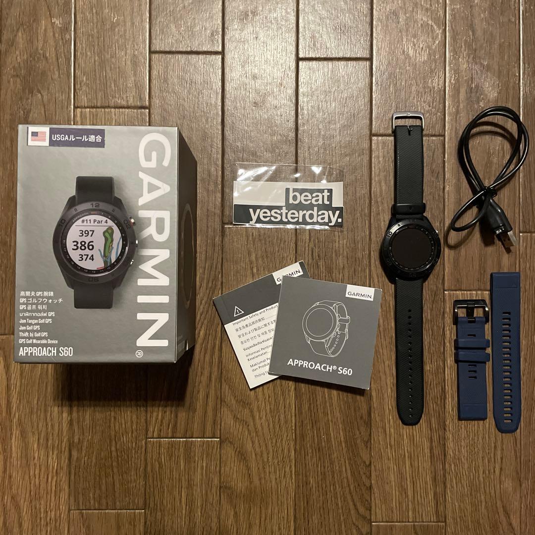 GARMIN Approach S60 GPSゴルフウォッチ - メルカリ