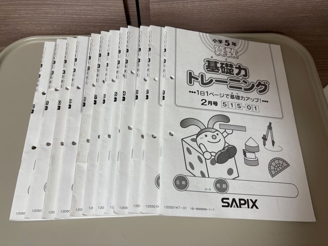 サピックス 小学5年 算数 基礎力トレーニング 1年分 - メルカリ