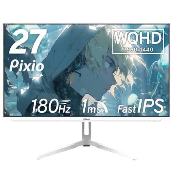 Pixio PX278 WAVE WQHD 27inch ホワイト Amazon.com: Pixio PX278 Wave White 27 inch 180Hz Refresh Rate Quad