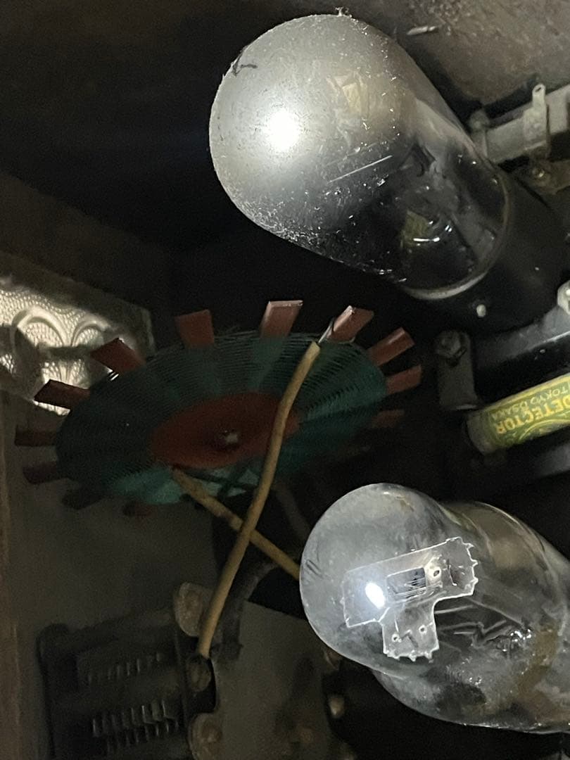 戦前 真空管ラジオ 青島無線工業系 木製キャビネット 彫刻 AM受信 資料