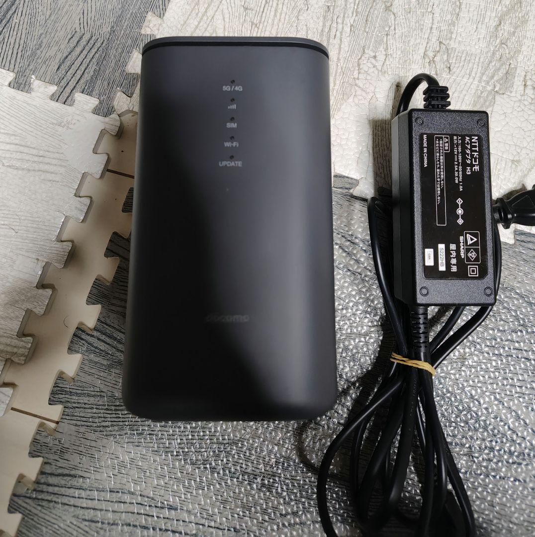 ドコモ　Wifiルーター HR02 ブラック 本体 home 5G HR02 | home 5G | NTTドコモ