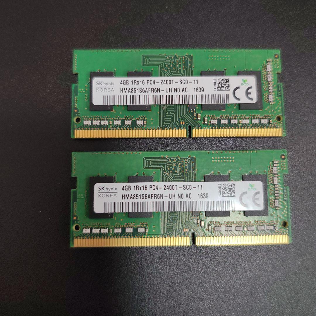 SK hynix DDR4 2400 8GB (4GBx2) SODIMM - メルカリ
