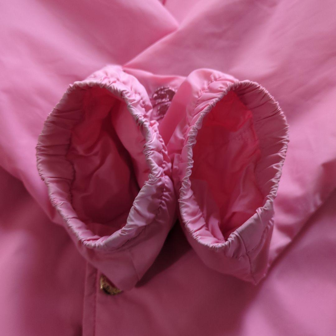 A BATHING APE】ナイロンジャケット 刺繍ロゴ入り ピンク - メルカリ