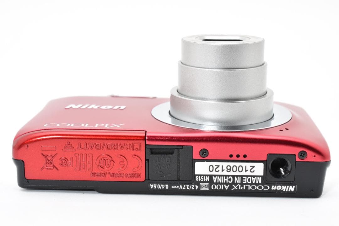 □ ほぼ新品 □ ニコン Nikon COOLPIX A100 レッド - メルカリ