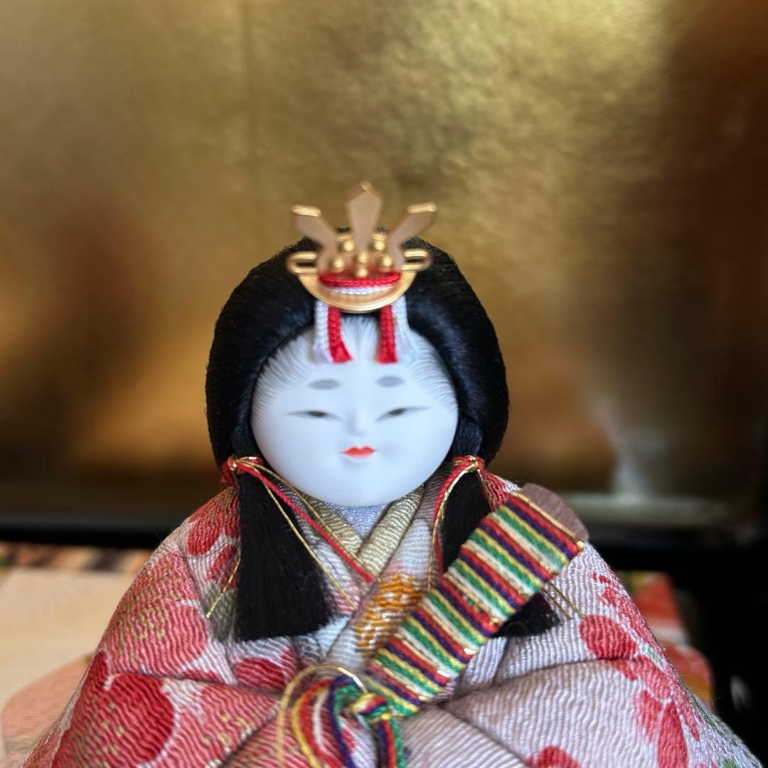 原孝州 親王飾 お雛様 木目込雛 花柄着物 - メルカリ