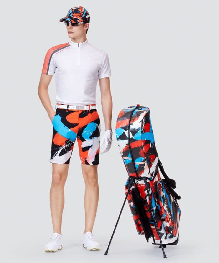 デサントゴルフ【万美コレクション】オリジナルプリントキャディバッグ