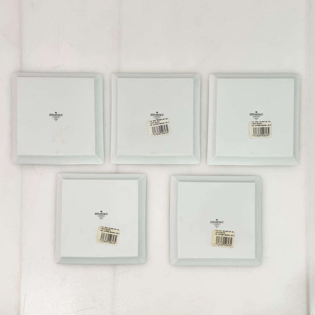 ◎ BERNARDAUD ベルナルド スクエアプレート 5枚 セット 小皿 - メルカリ