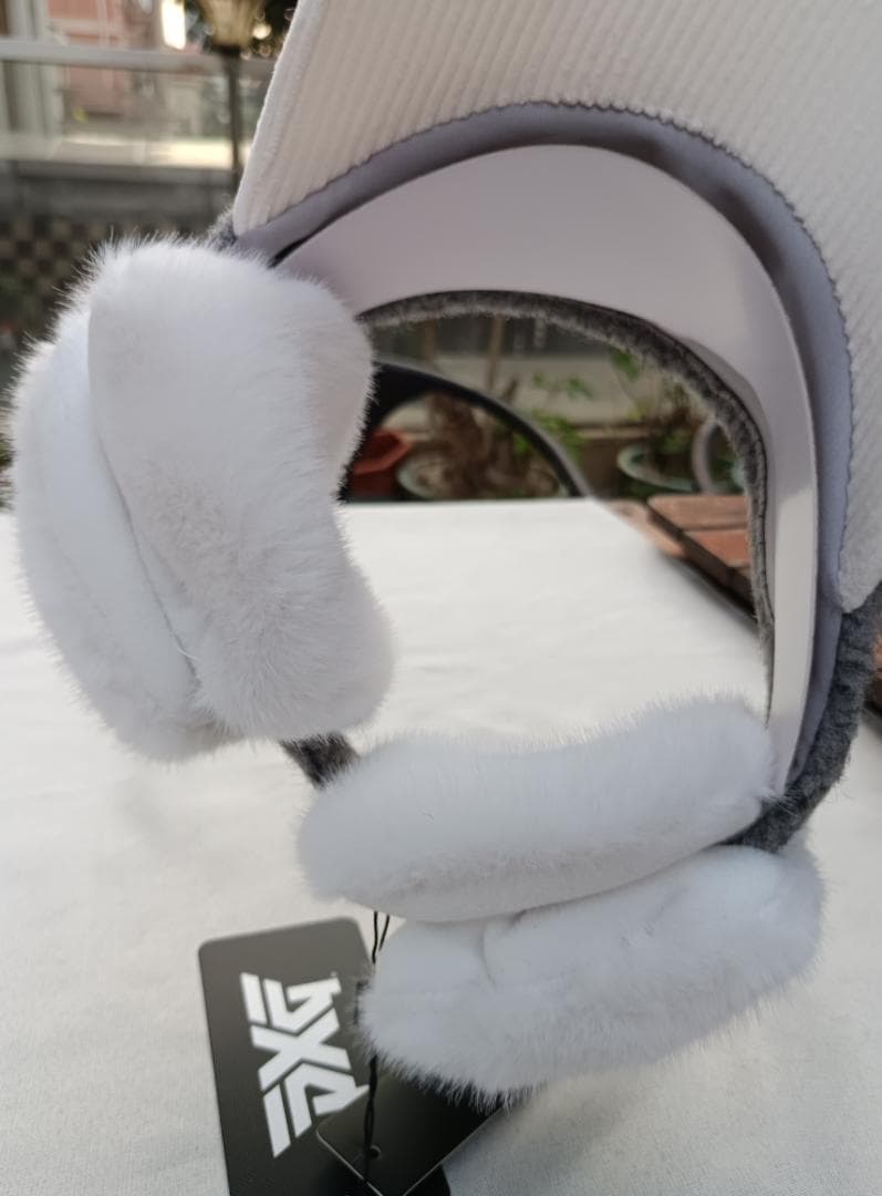 即購入OK】PXG 冬用 サンバイザー レディース 耳当て付き 防寒 - メルカリ