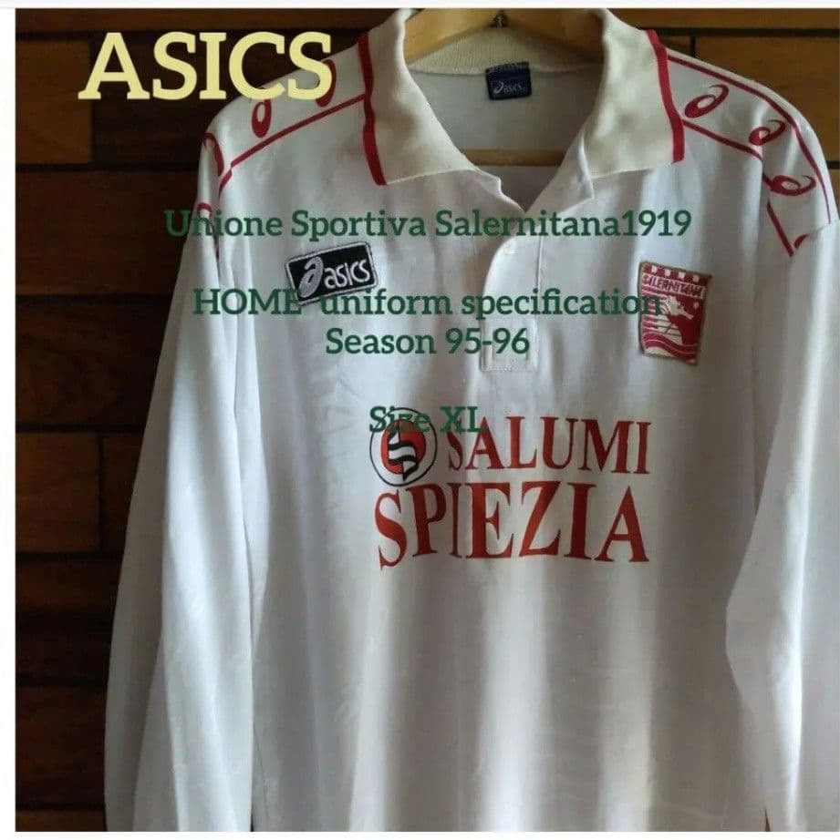 アシックス 90s サレルニターナ サッカー ユニフォーム サイズ XL