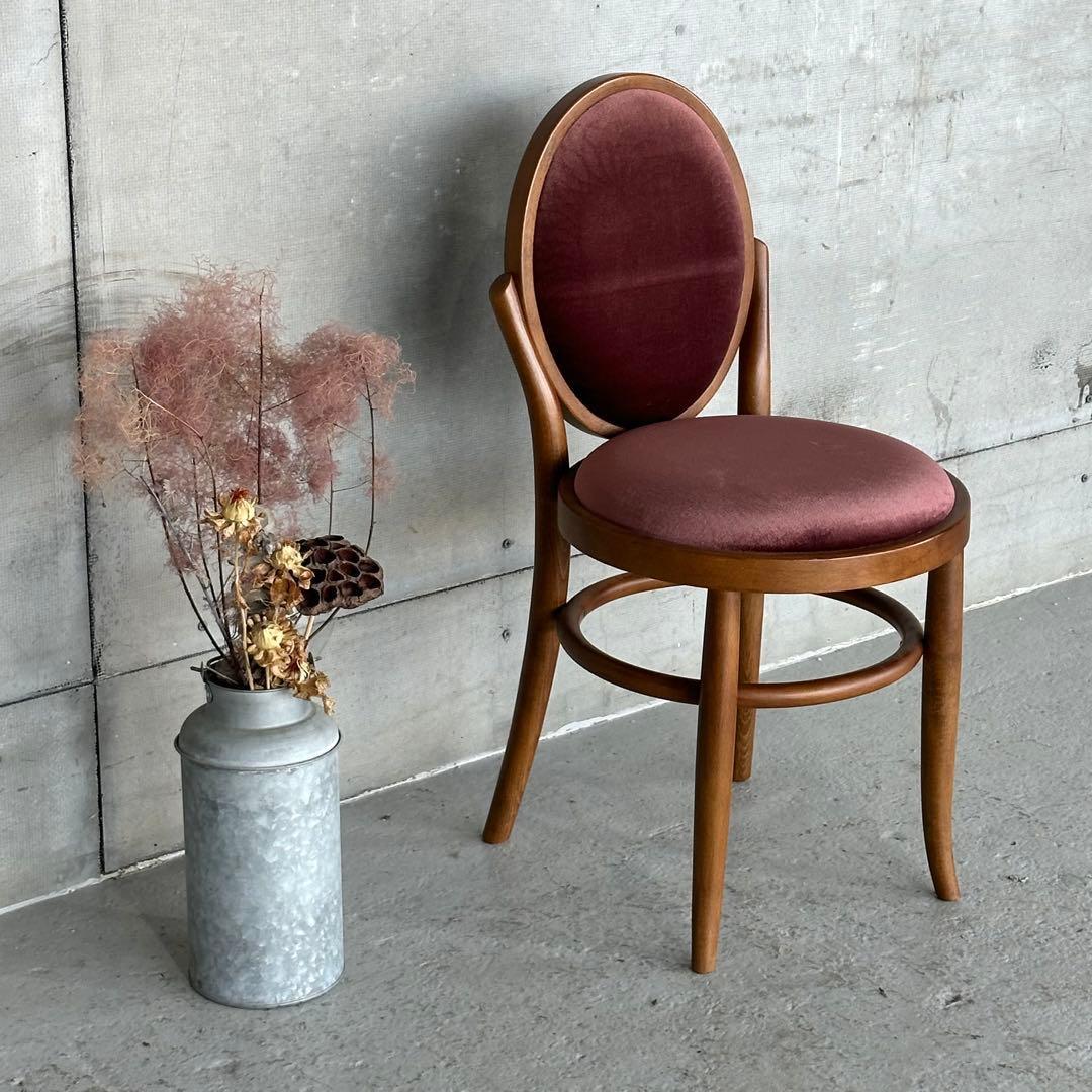 ✦70s☆ 昭和興業 丸背チェア｜昭和喫茶 レトロ椅子｜ワインレッド