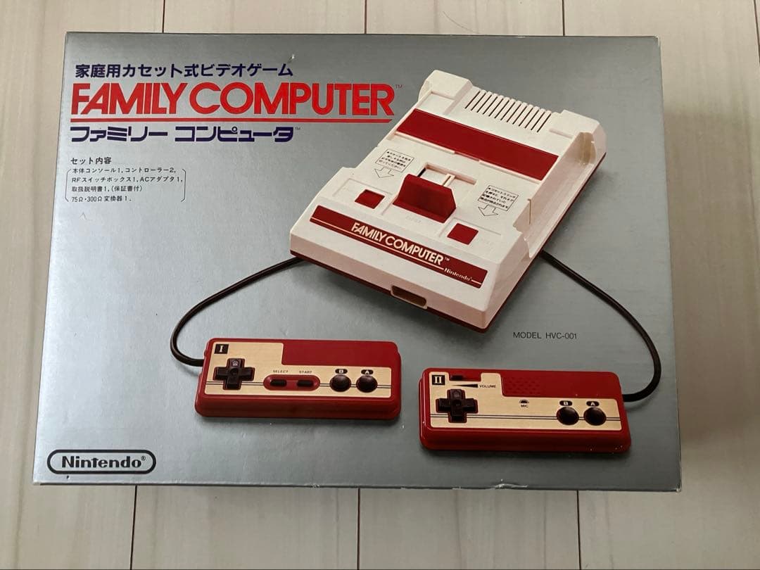 本体美品 初代任天堂ファミリーコンピュータHVC-001 本体（箱付き