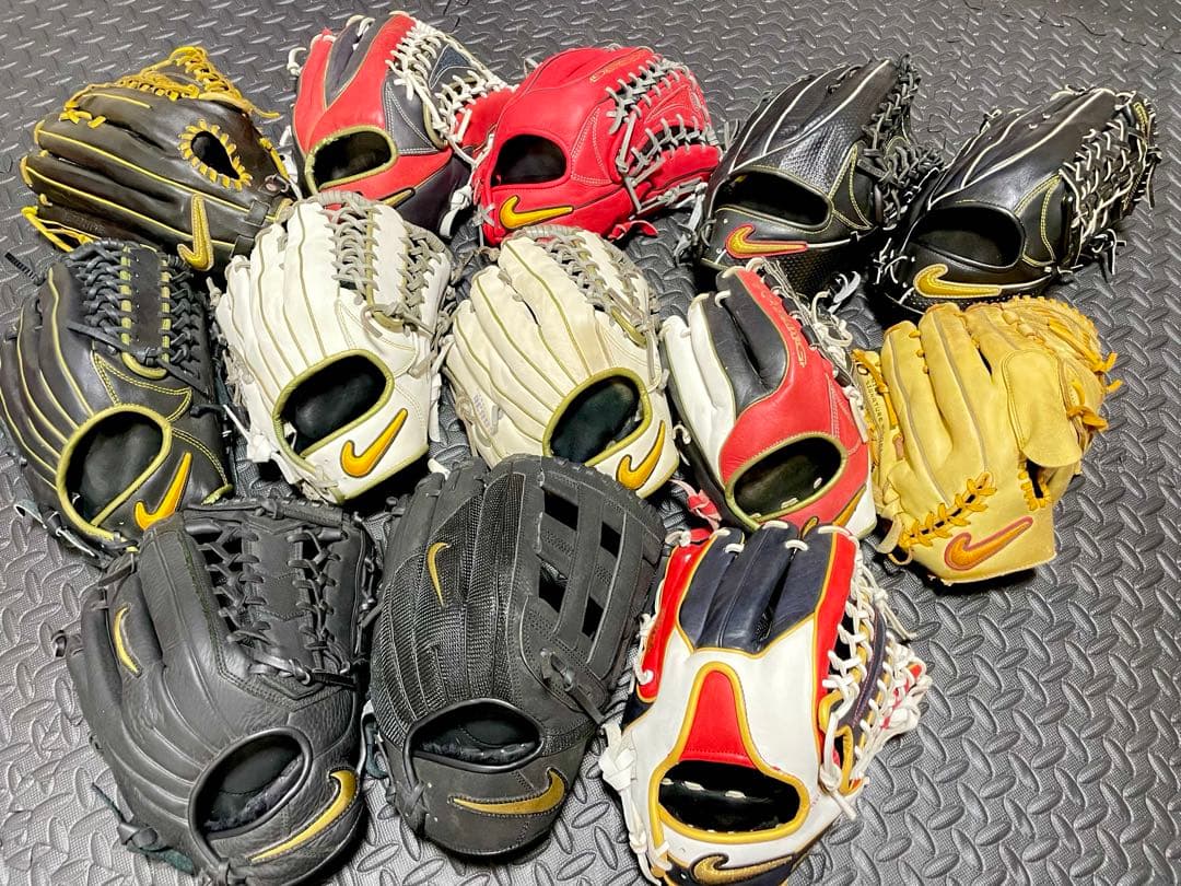 極美品 NIKE グローブセット NIKE（ナイキ） 【新古品 (高校野球対応)】 ナイキ 硬式グローブ / 内