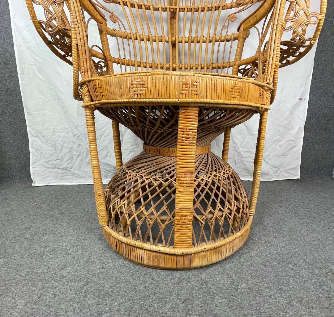 エマニエルチェア 籐 椅子 ピーコックチェア エマニエル夫人 籐家具