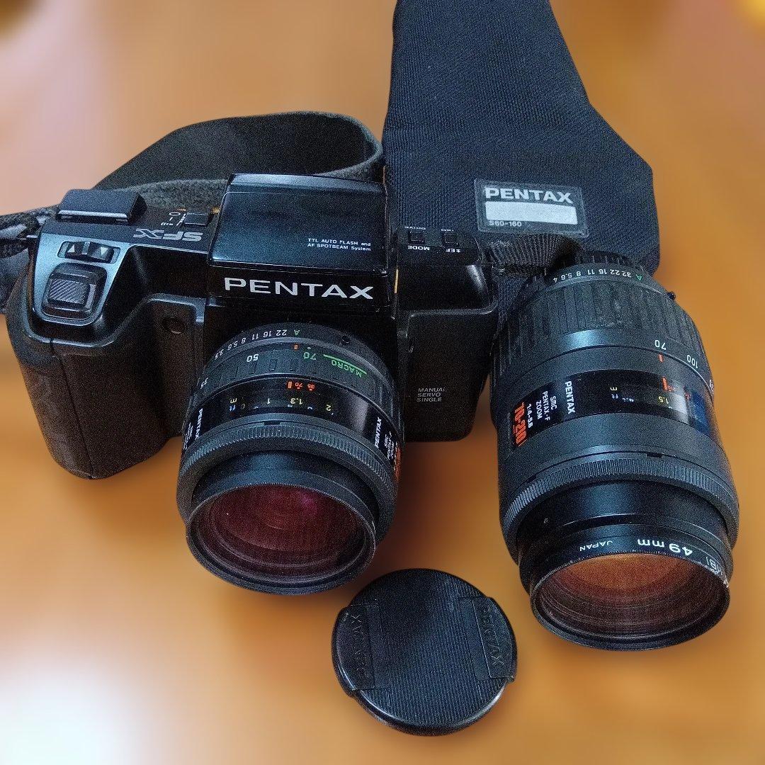 PENTAX SFX(ジャンク) とズームレンズとレンズカバー - メルカリ
