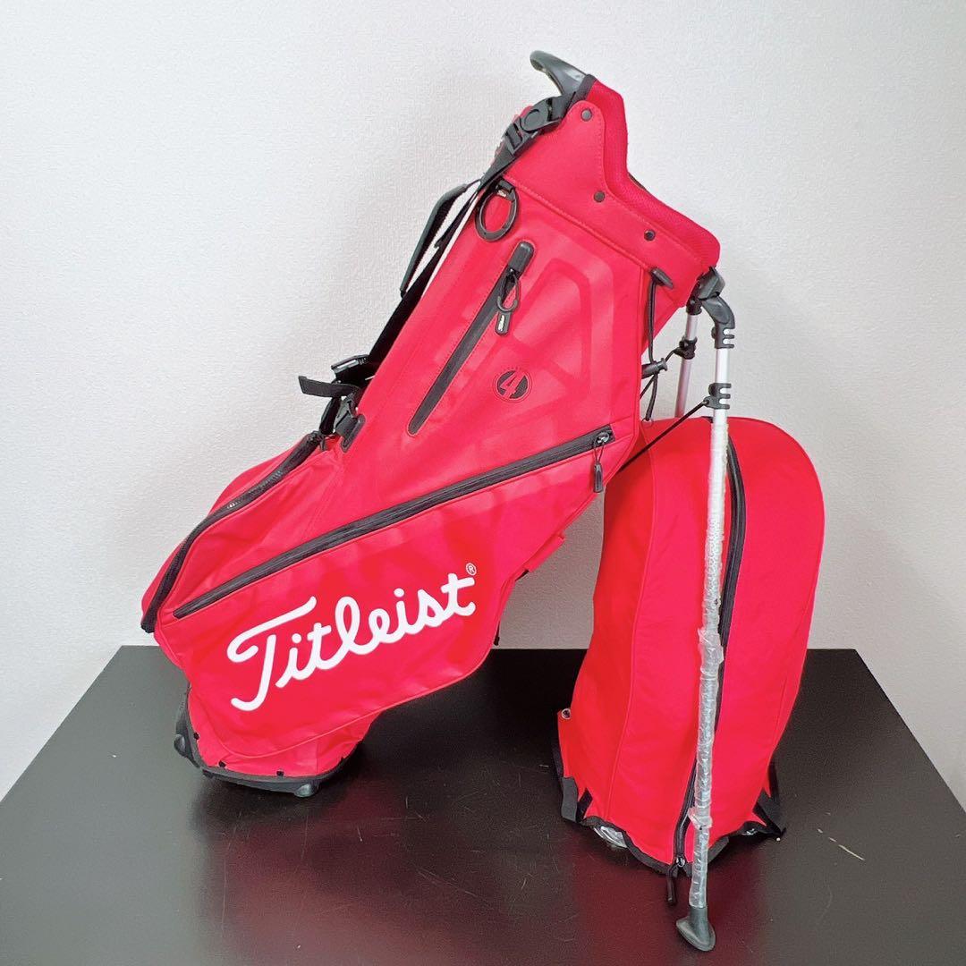 タイトリスト Players 4 スタンドキャディバッグ 4分割プレイヤーズ4赤 タイトリスト プレイヤーズ4 スタンドバッグ全モデル（2019-2022年