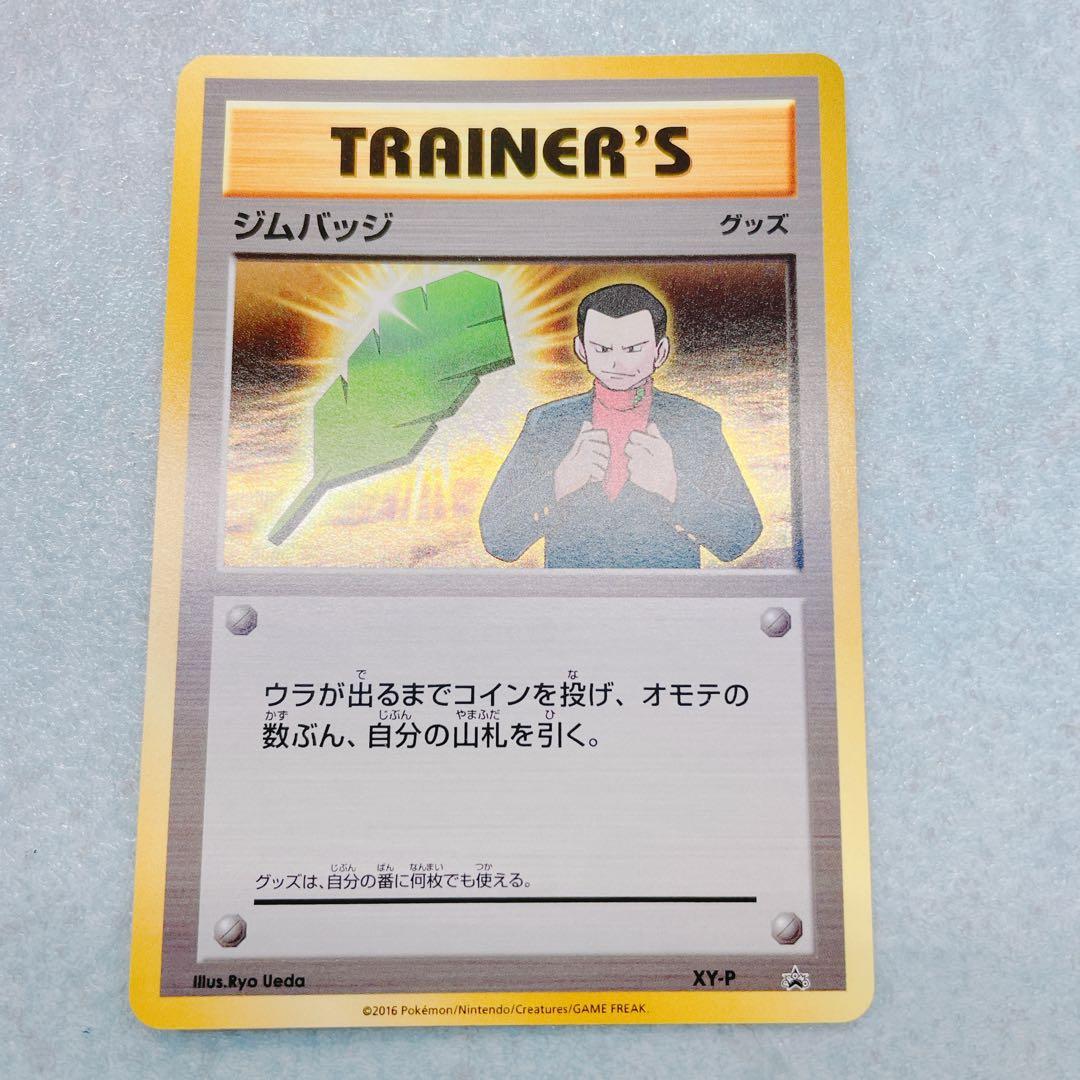 3281.【十字ホロ】ポケモンカード ジムバッジ(サカキ│キラ仕様) XY-P