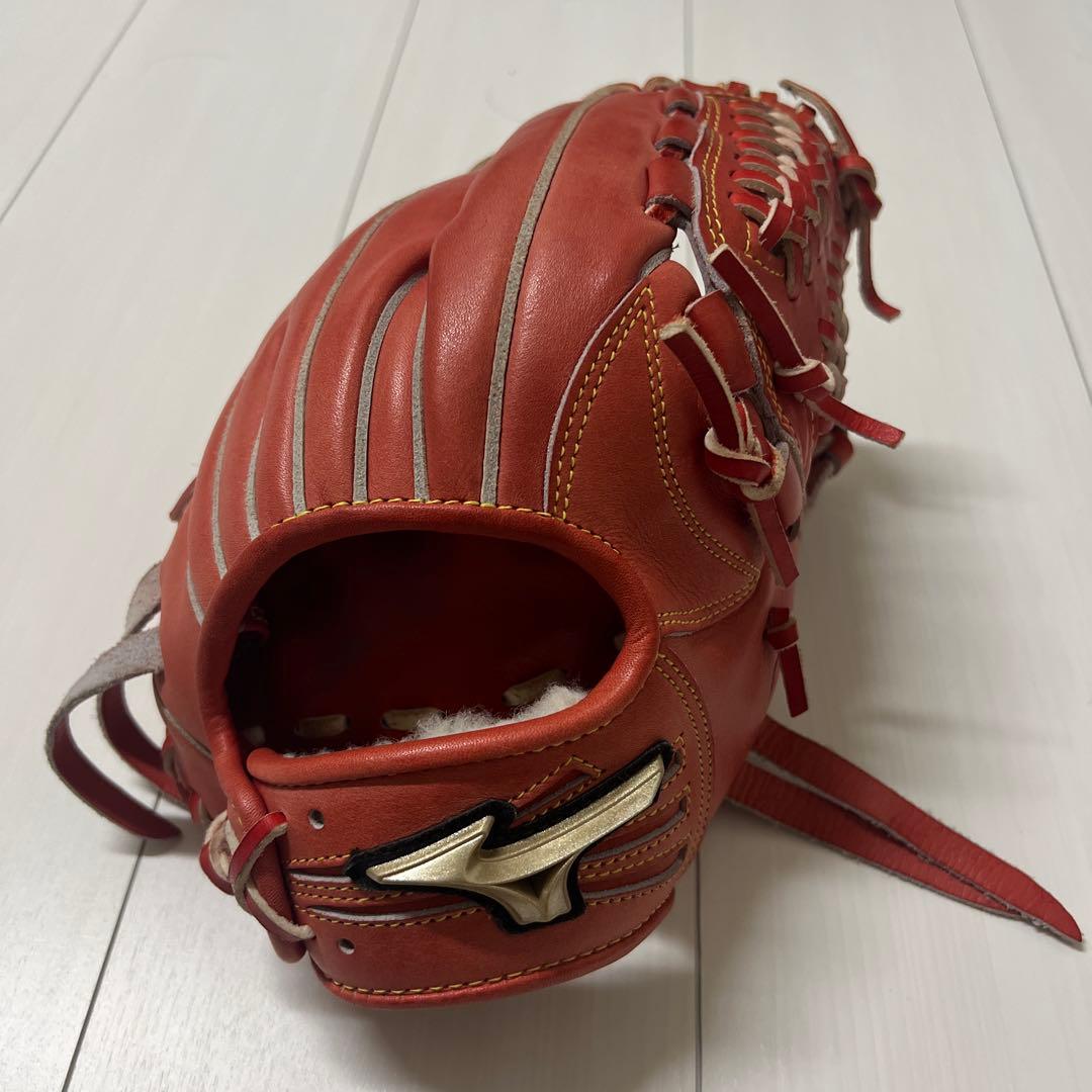 ミズノ Global Elite レッド グローブ 右投げ用 MIZUNO（ミズノ）限定 軟式用グラブ グローバルエリート