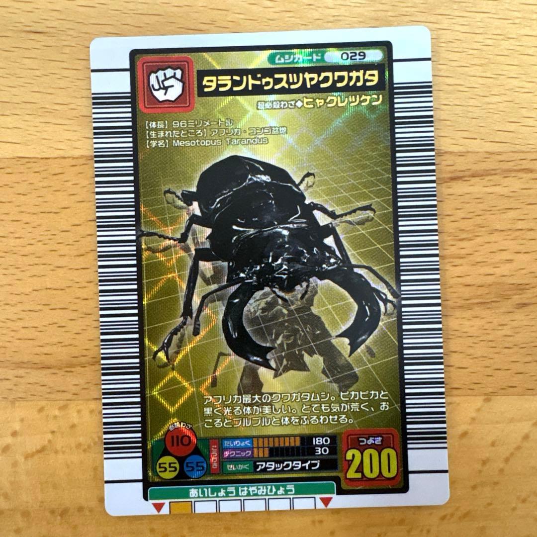 ムシキング　2004 029 タランドゥスツヤクワガタ　未使用品　専用スリーブ入 Amazon.co.jp: 甲虫王者 ムシキング ムシカード 2004年夏限定 029