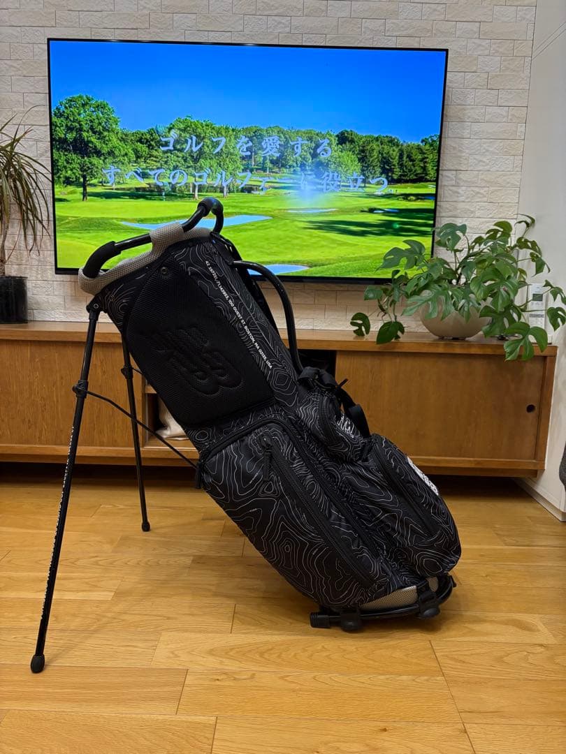 希少】ニューバランス等高線プリントアルミフレームスタンドキャディ