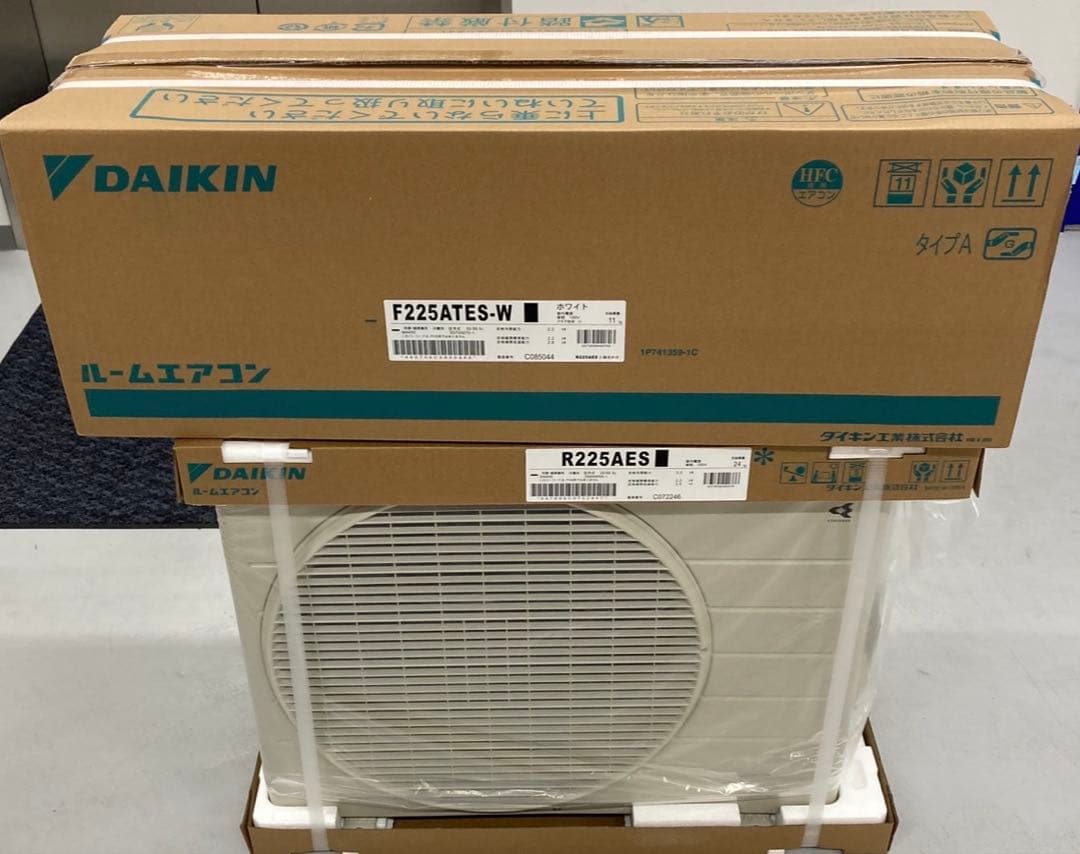 DAIKIN F225ATES-W ホワイト エアコン本体 F225ATES-W+R225AES｜ダイキンルームエアコン[Eシリーズ][100V]