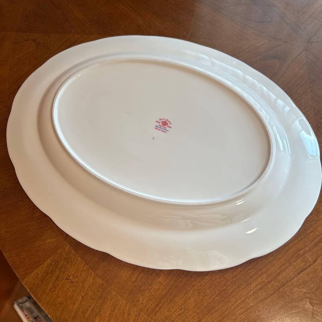 153◇ロイヤル・アルバート 楕円形サービングプラター プチポワン