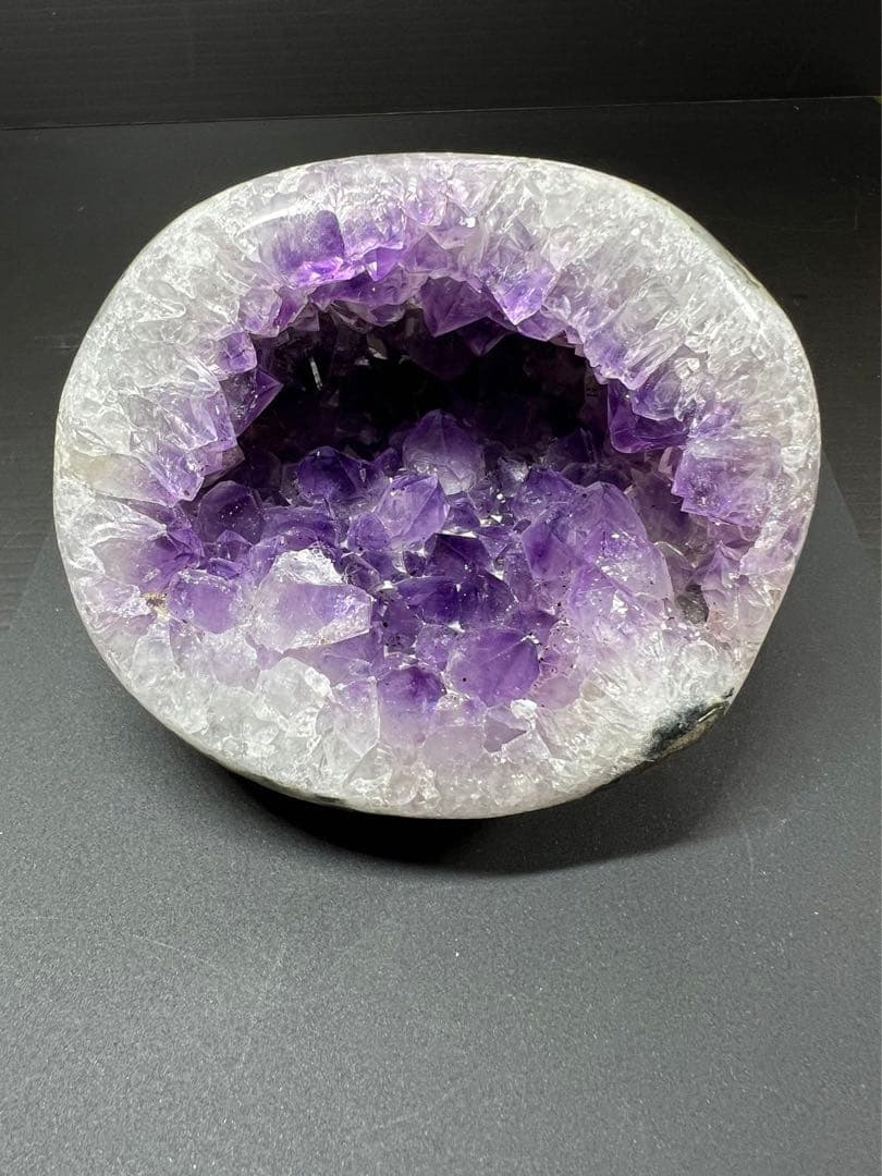 A679希少！美しい紫色 高品質天然アメジストドーム 置物 アメジスト ドーム型53◇Ametyst Dome◇天然石・パワーストーン