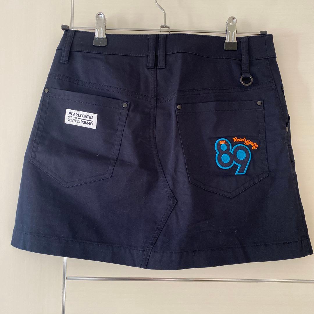 PEARLY GATES ゴルフスカート サイズ0 ネイビー - メルカリ