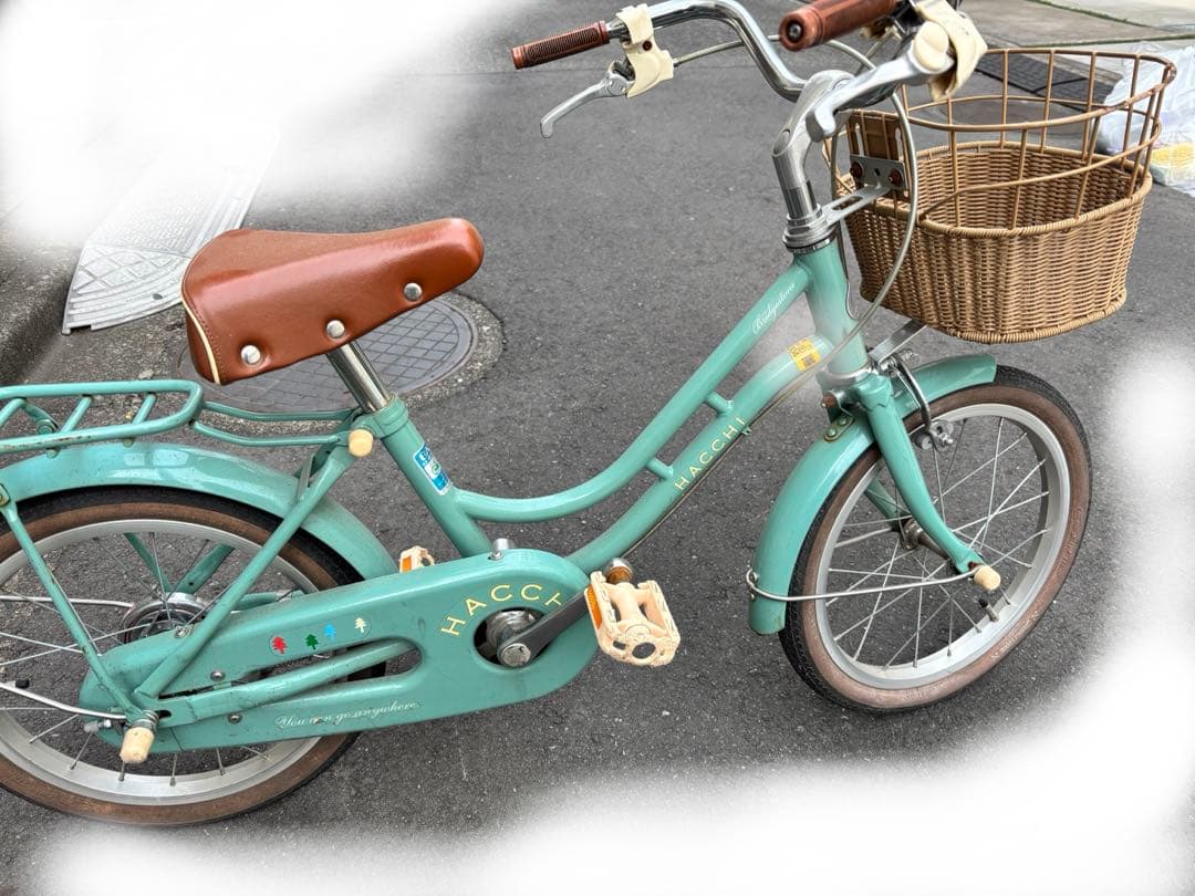 二子玉川にて⭐︎手渡し希望⭐︎HACCHI 子供用自転車 ミントグリーン