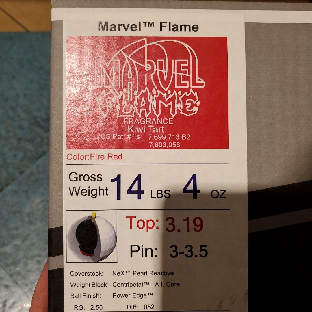 Marvel Flame 🎽 マーベルフレイム ボウリングボール 14ポンド 新品