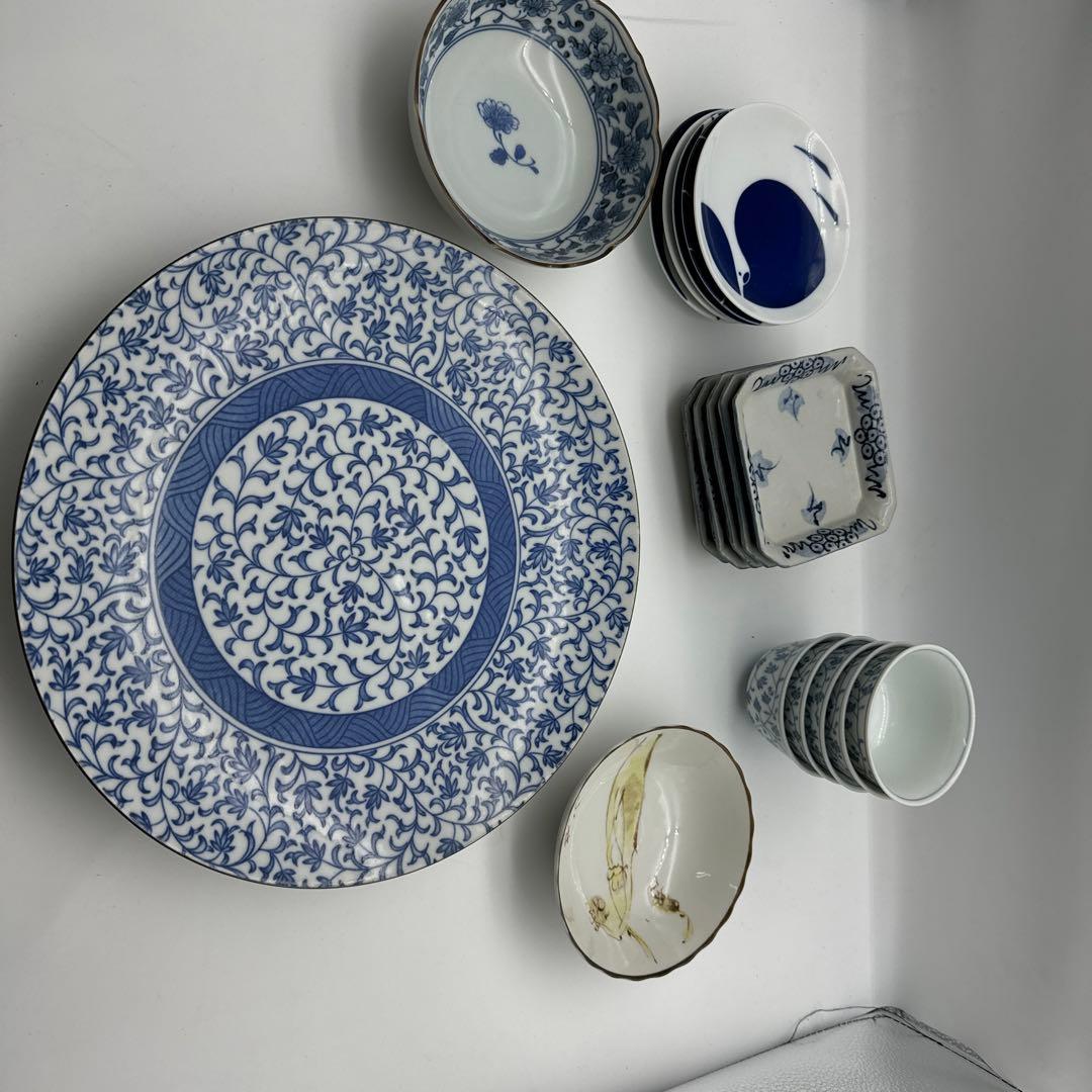 橘 橘吉 たち吉 皿 深皿 青い花模様の陶磁器製食器セット - メルカリ