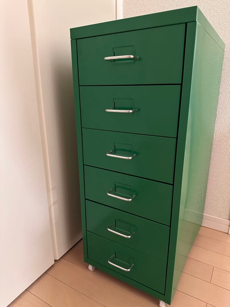 IKEA イケア HELMER ヘルメル 引き出しユニット グリーン 緑 - メルカリ