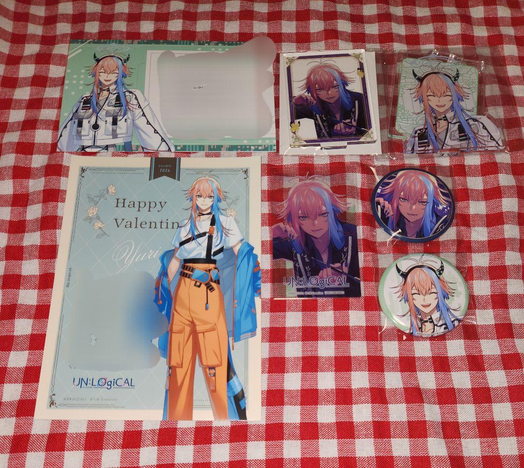 アンロジカル ユーリ 店舗特典 アクスタ 缶バッジ - メルカリ