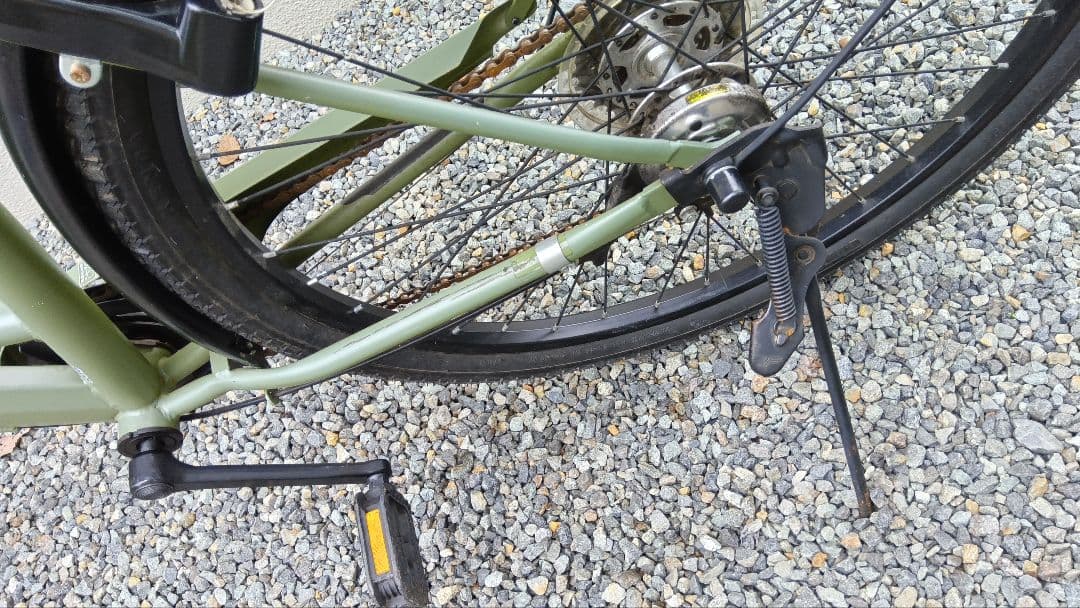 引き取り希望☆ネオサージュD マットカーキ 外装6段変速 27型自転車