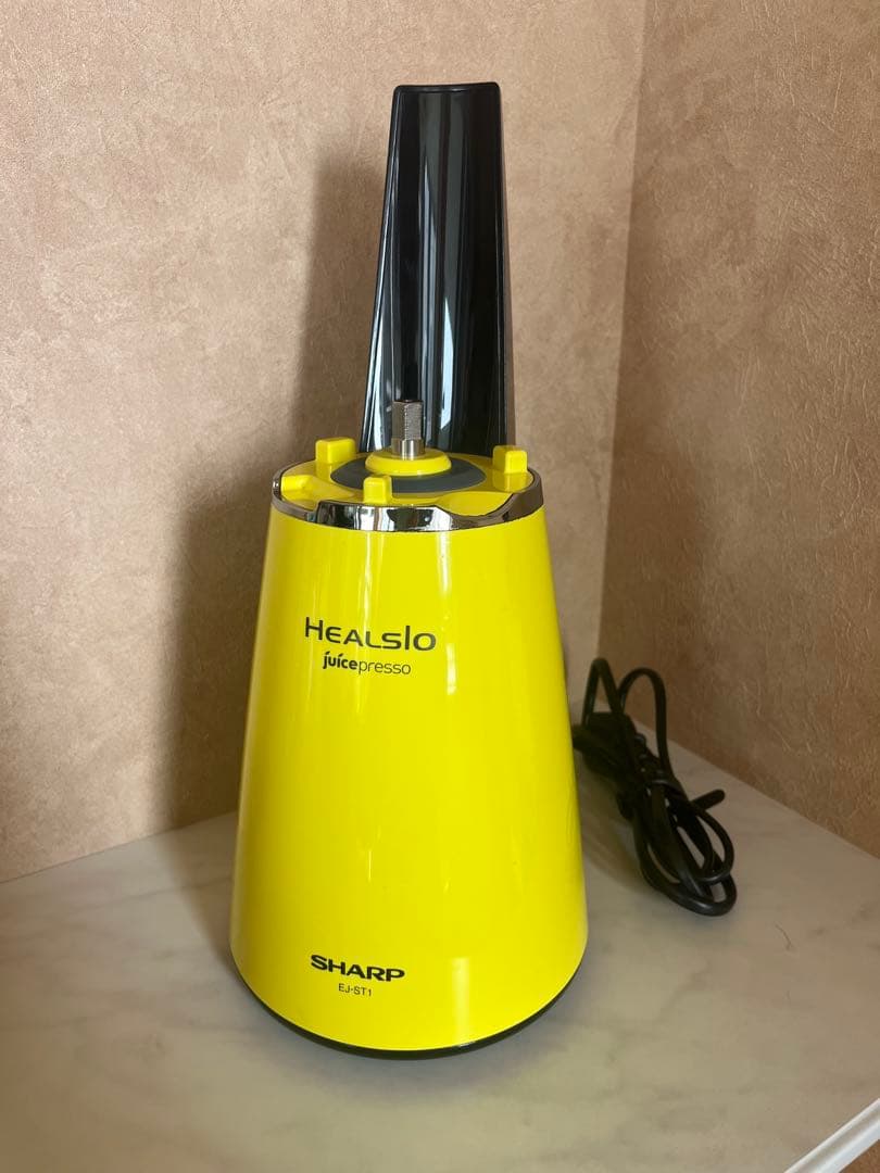 SHARP ヘルシオ ジュースプレッソ スロージューサー EJ-CP10B 黄色