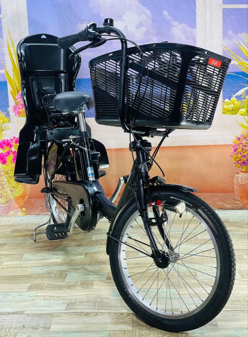 パナソニックギュット⭐️12AH！子供乗せ電動アシスト自転車Y3158-1