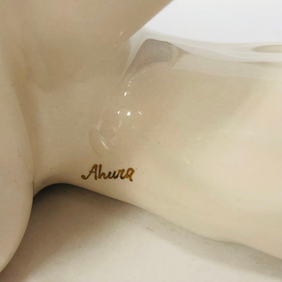 アウラ AHURA オブジェ 犬 ヨーロピアン 金彩 イタリアングレー