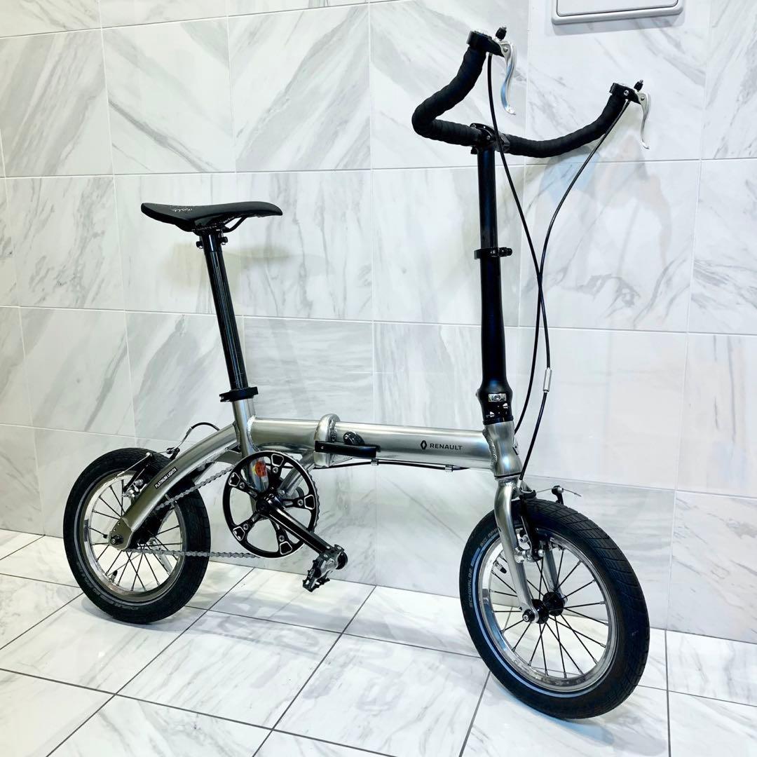 ルノー プラチナライト6 折りたたみ自転車 ビッグアップル ブルホーン