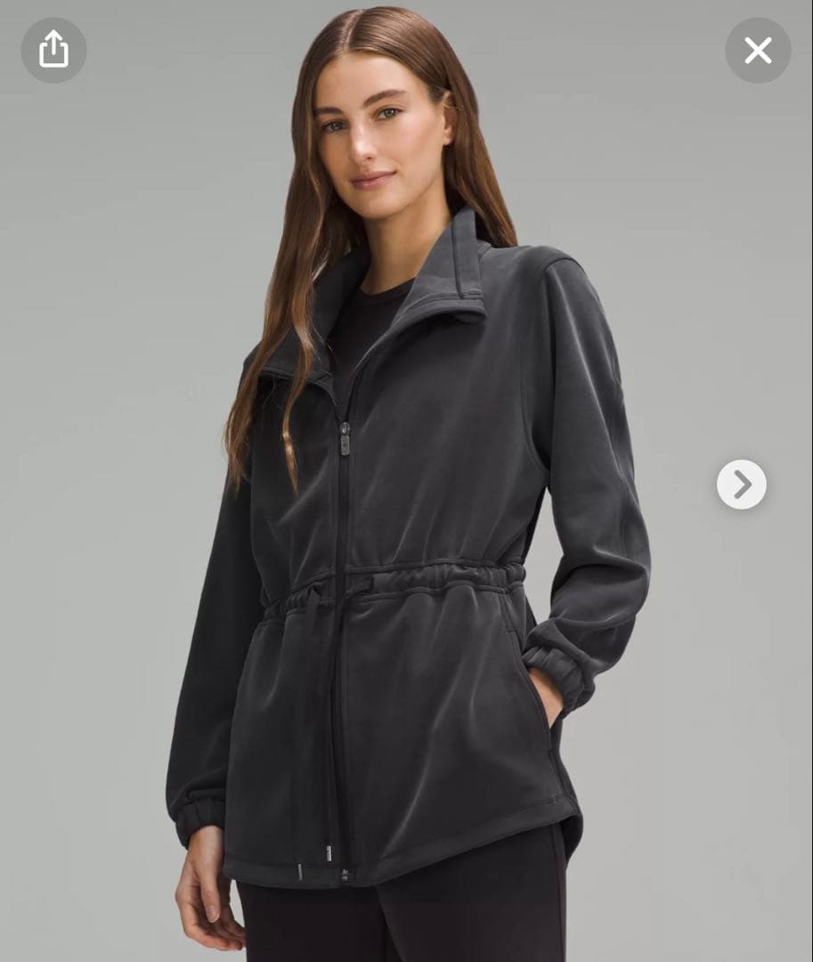 【美品】ルルレモン　　softstream ジャケット　ネイビー　サイズ4 ウィメンズ ジャケット＆アウター 【ルルレモン公式｜lululemon Japan