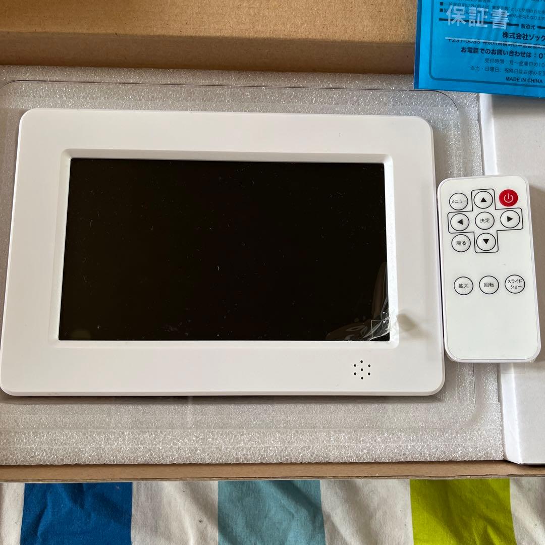 新品未使用 デジタルフォトフレーム 白 インテリア 写真立て - メルカリ