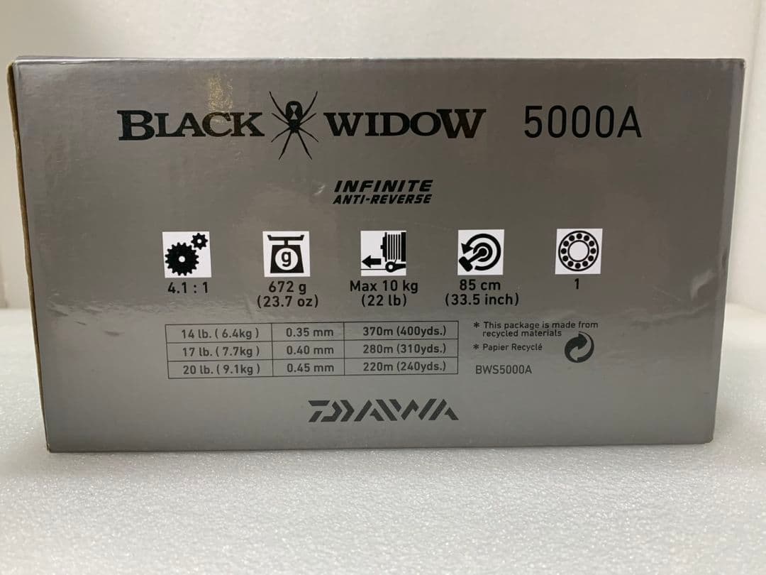 最終値下げ ダイワ スピニングリール ブラックウィドウ5000A - メルカリ