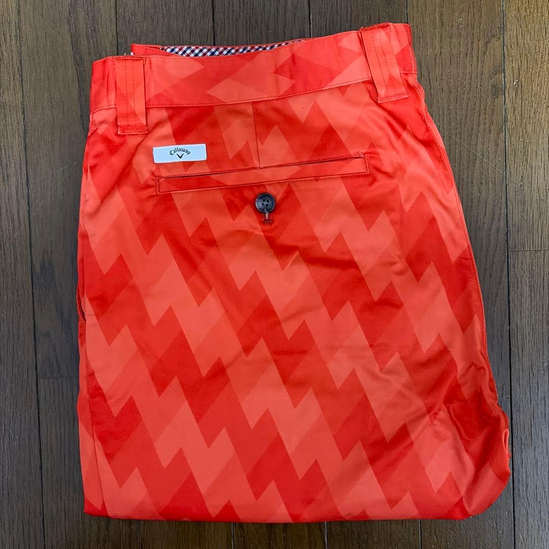 【中古】Callawayキャロウェイパンツ XL/W94㎝ 希少サイズオレンジ系 楽天市場】キャロウェイ オレンジ パンツの通販