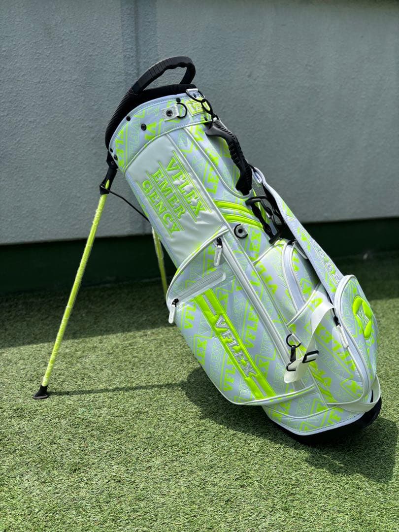 Vフレックス スタンド キャディバッグ ゴルフバッグ 新品 ホワイト
