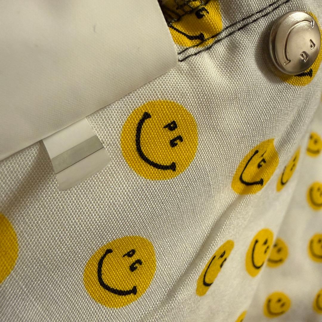 美品 パーリーゲイツ パンツ 迷彩 黒 白 緑 カーキ M〜L相当 カモ柄 4